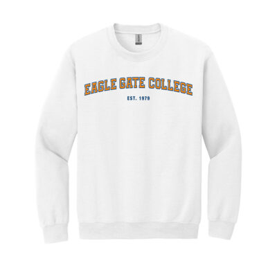 Eagle Gate College Crewneck - White