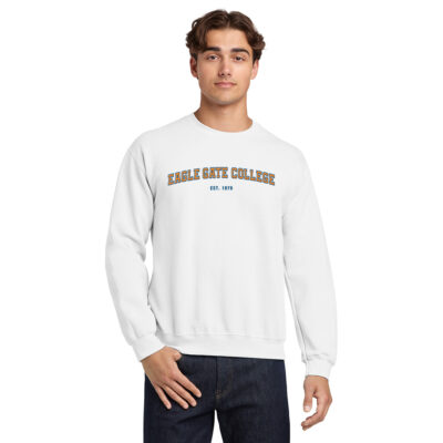 Eagle Gate College Crewneck - White