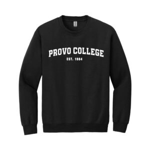 Provo College Crewneck - Black