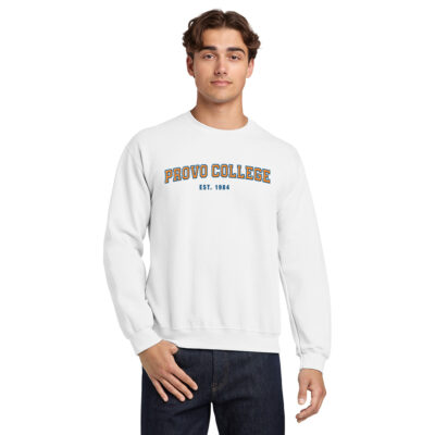 Provo College Crewneck - White