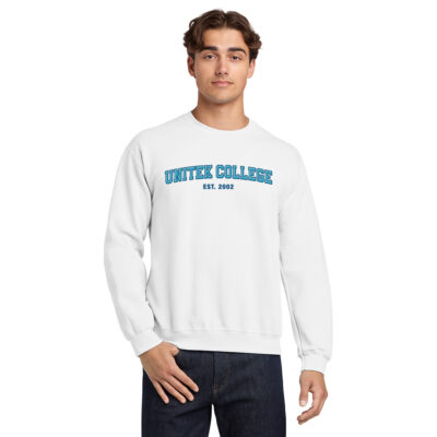 Unitek College Crewneck - White