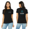 BELLA+CANVAS BC6400 Unitek College Women's Short Sleeve Black Tee
